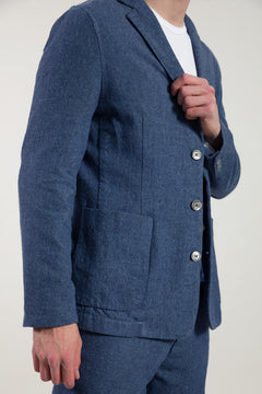 Gerecycled denim blazer Curzio