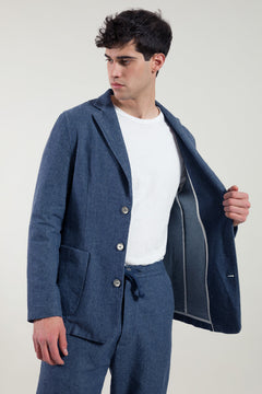 Gerecycled denim blazer Curzio