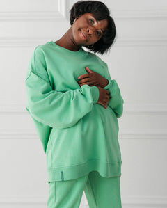 Crew Neck Sweat Green Ivy