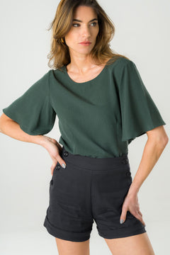 Reversible Blouse Deep Green