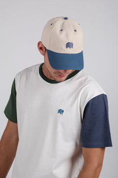 Logo Dad Cap Indigo Ecru