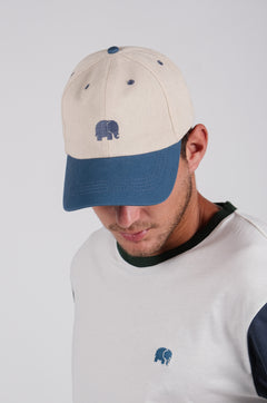 Logo Dad Cap Indigo Ecru