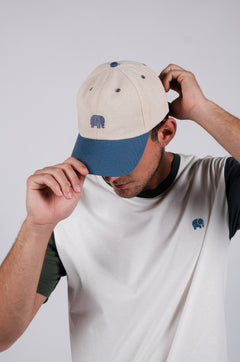 Logo Dad Cap Indigo Ecru