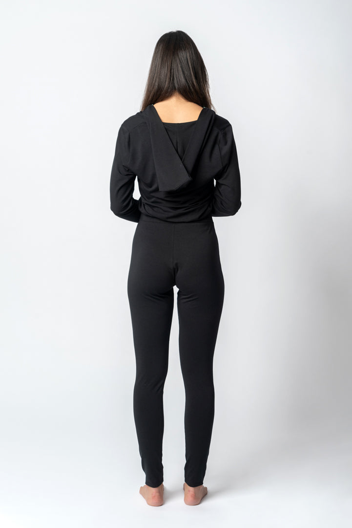 Jumpsuit Met Kap Zwart