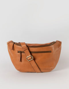 Drew Bum Bag Maxi Brown Soft Graanleer