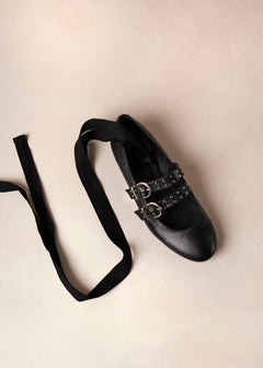 Thekla Leather Ballet Flats Black