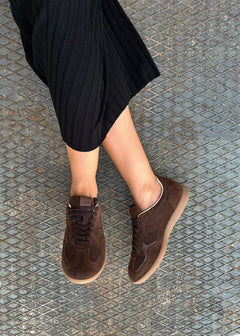 Tb.490 Rife Leather Sneakers Chocolate Brown