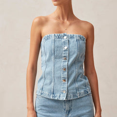 Troyes Blue Denim Tank