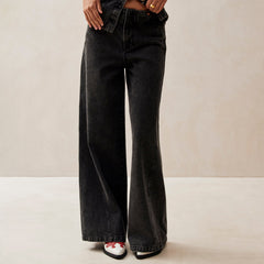 Magda Denim Pants Black