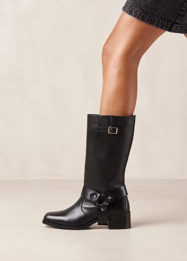 Rocky Leather Boots Black