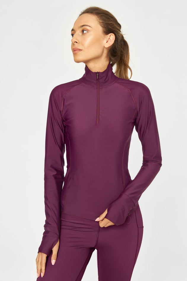 Elevate Long Sleeve Sport Top Deep Purple