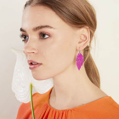 Feathers Petite Earrings Pink