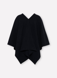 Favoriet 09 Poncho Navy Zwart