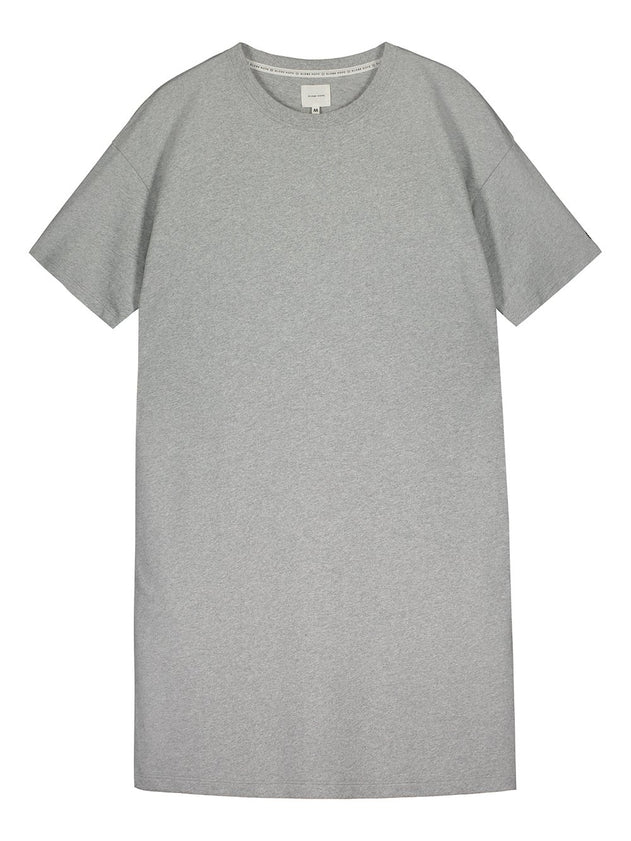 Kitinen t-shirt jurk grijs melange