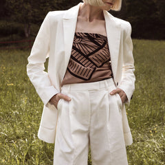 Swipe Pleated Linen Mix Shorts