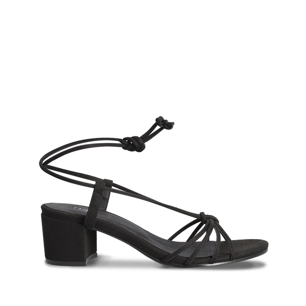 Holly Zwart Vegan Hak Cross Sandalen