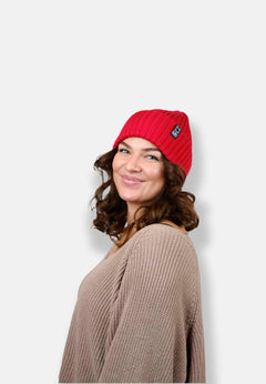 Hoofdverwarming beanie rood