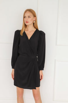 Margot Silk Dress Black