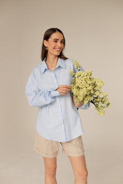 Lniane Linnen Korte broek Beige