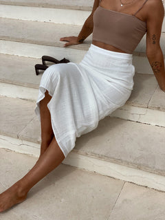 Margherita Katoenen Rok Wit