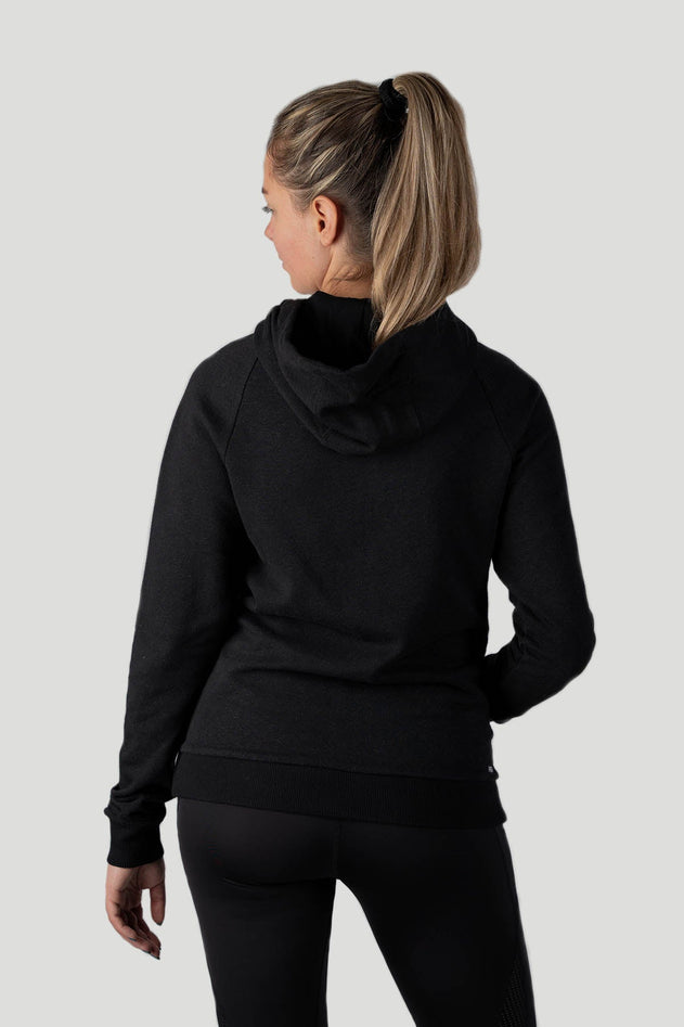 Hempprestaties voor dameshemelzaken full-zip hoodie zwart