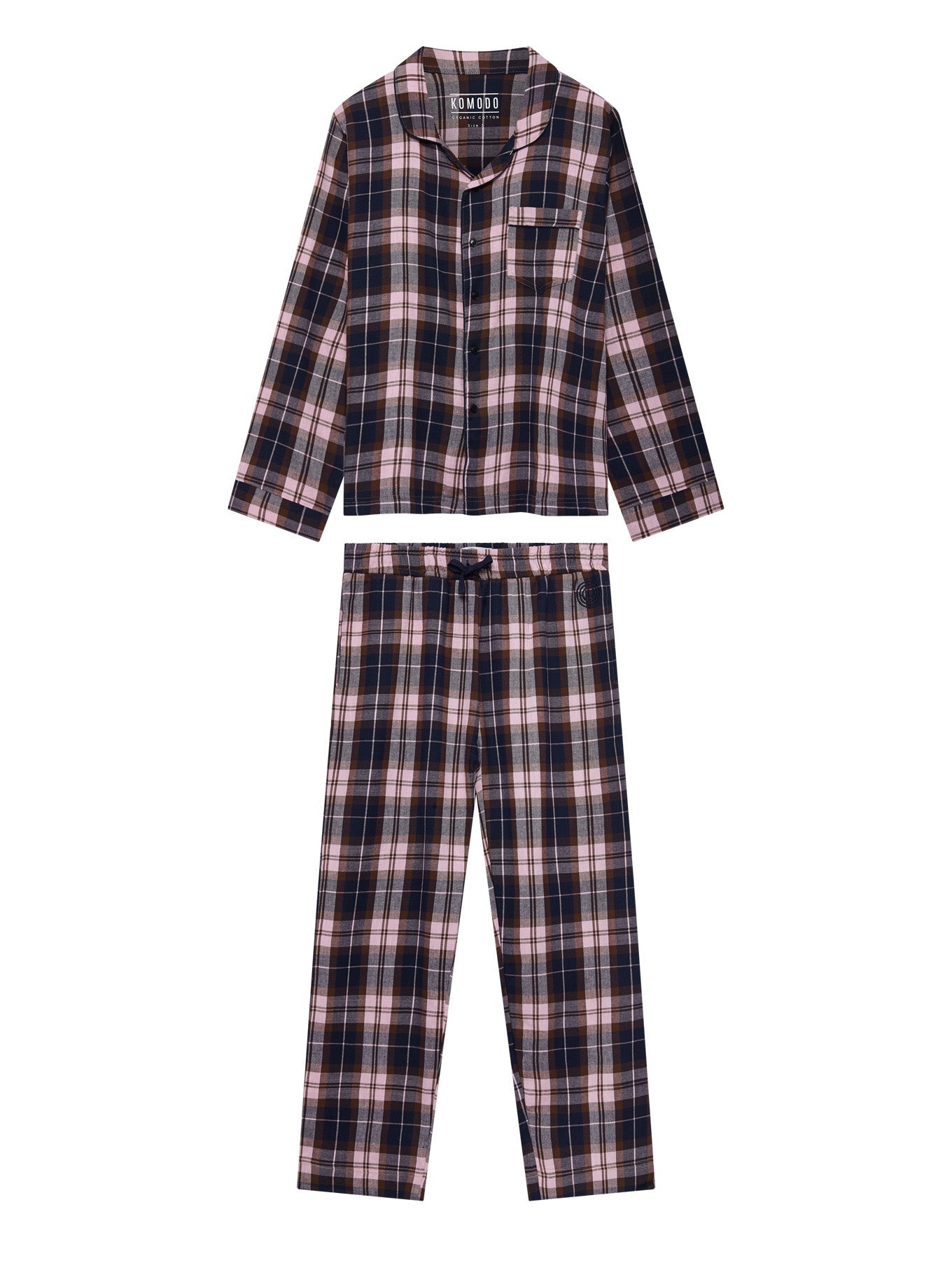 Jim Jam Katoenen Pyjamaset voor Dames Dusty Mauve