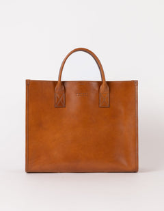 Jackie Classic Leather Bag Cognac Brown