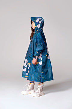 Kids' Japanese Blossom Rain Poncho