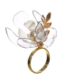 Elegante Jasmijn Bloemen Fee Ring