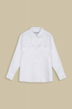 Charlene Linen Shirt Optical White