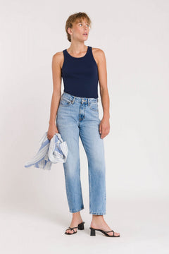 Caroline Cropped Jeans  Blue Reef Super Light