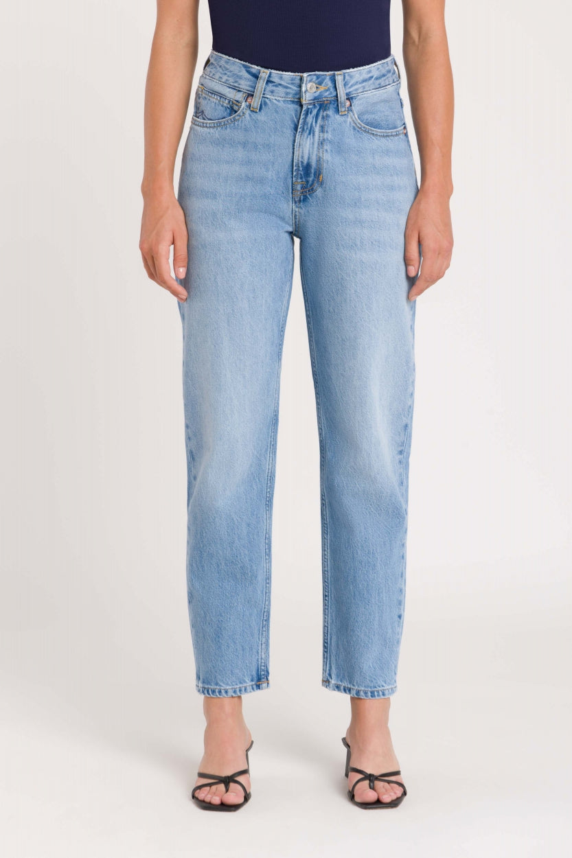 Caroline Cropped Jeans Blue Reef Super Light