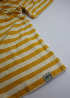 Kin Sweat Tee Organic Cotton Amber Stripe