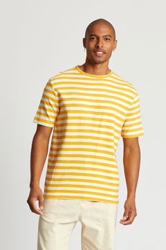 Kin Sweat Tee Organic Cotton Amber Stripe