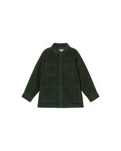 Kids' Kiwi Overshirt Green Corduroy