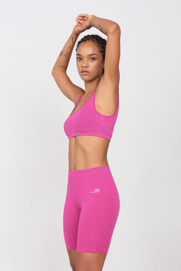 Sporty Set Bikers And Top Fuchsia