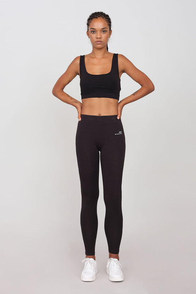 Sporty Set Leggings And Bra Black