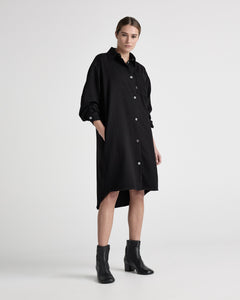 Ella Denim Dress  BlackDip