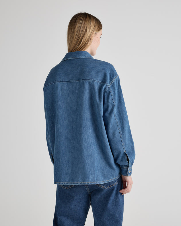 Reese Denim Shirt Medium Stone