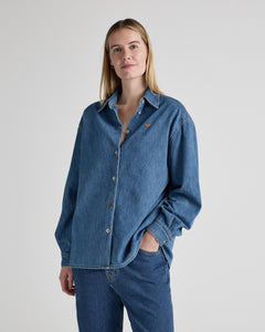 Reese Denim Shirt Medium Stone