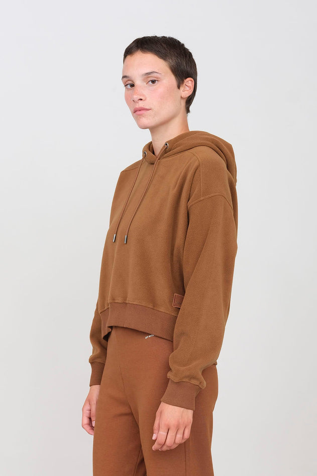 Women's Hooded Fleece Peanut