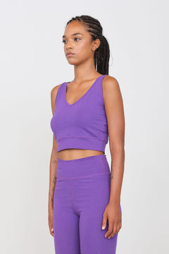 Sporty Set Leggings And Top Purple