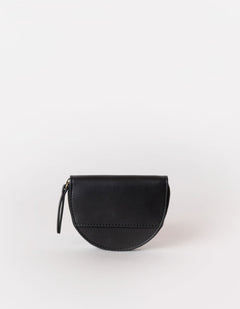 Laura Coin Purse Black Apple leer