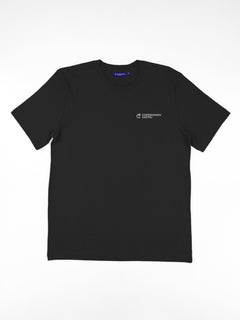 organisch Katoen Unisex Logo T-Shirt Nero