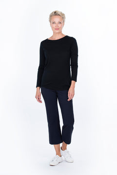 Maija Capri Trousers Dark Blue