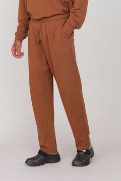 Joggers In Interlock Peanut