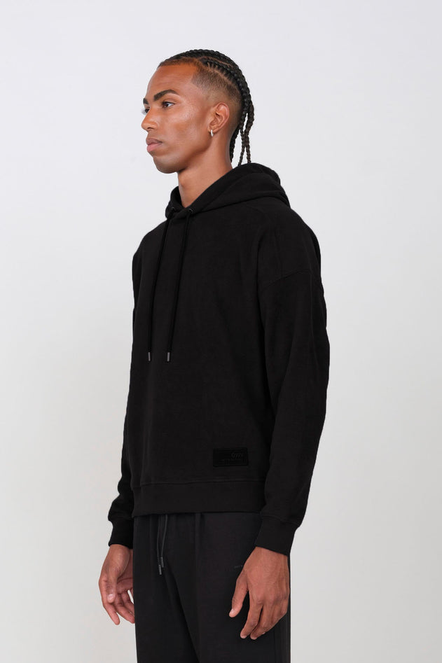 Men's Hooded Fleece Black