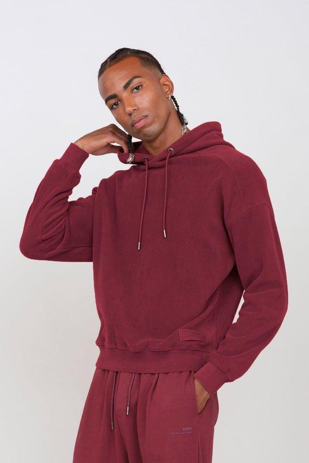 Men's Hooded Fleece Prune