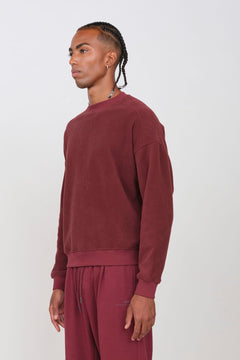 Men's Fleece Crew Neck Prune