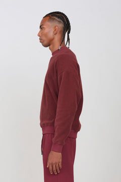 Men's Fleece Crew Neck Prune